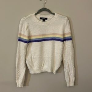 Rainbow striped sweater
